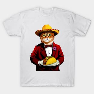 Taco Cat Provides All the Tacos T-Shirt